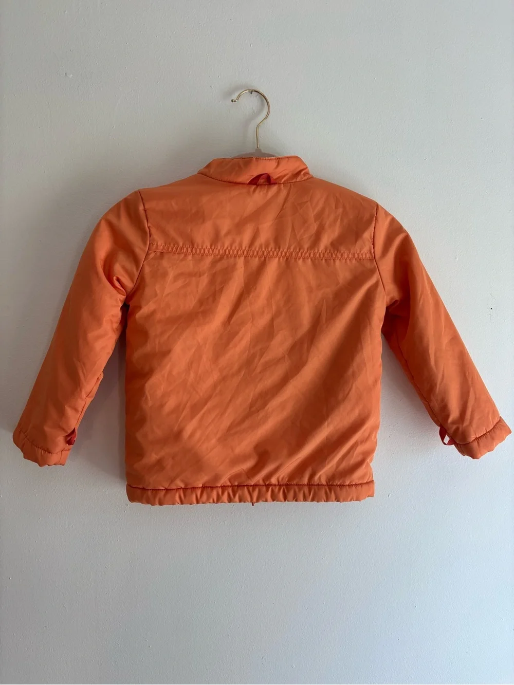 Cat & Jack Bright Orange Lightweight Puffer Jacket